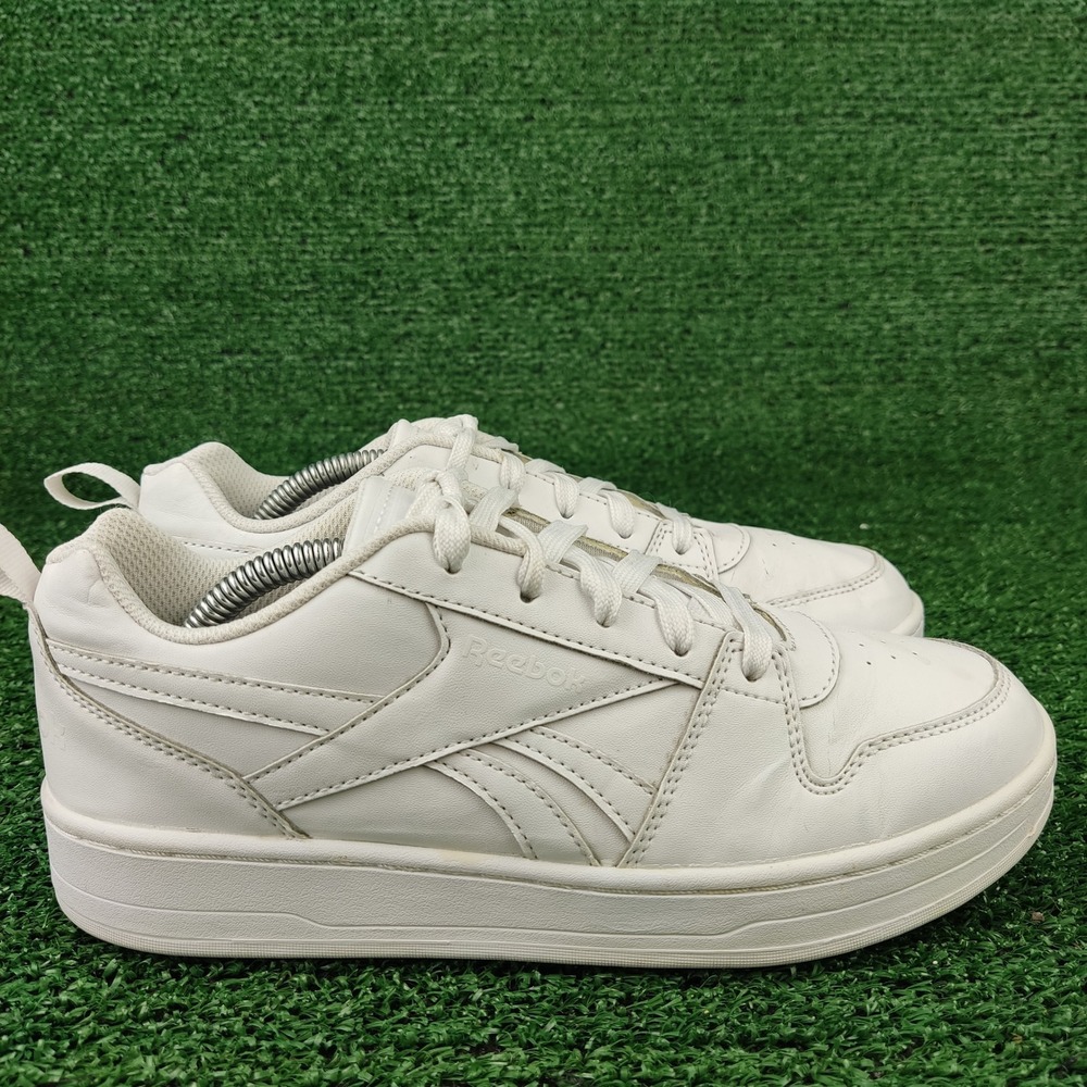 Reebok Sneakers Womens 5 White Royal Techque T Low Top Leather FV2405 Classic